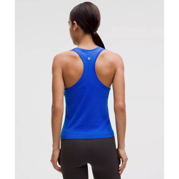 NEW LULULEMON swiftly tech racerback tank top in cerulean blue - Picture 2 of 2